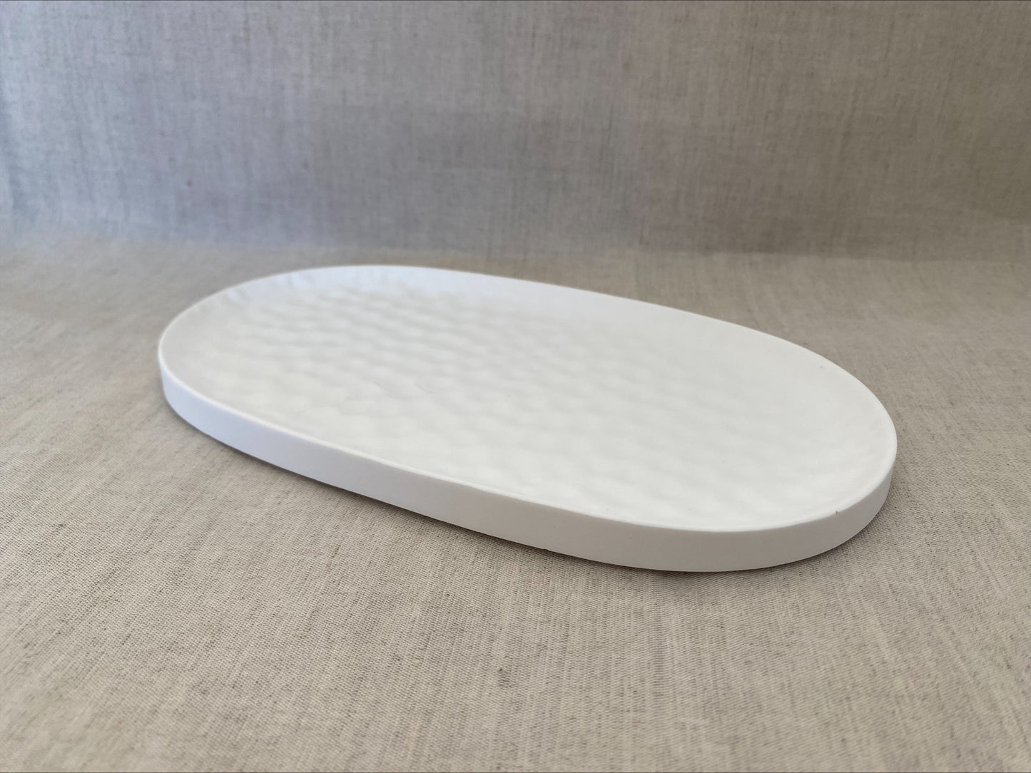 The Ripple Oval Sculptural Trinket Tray