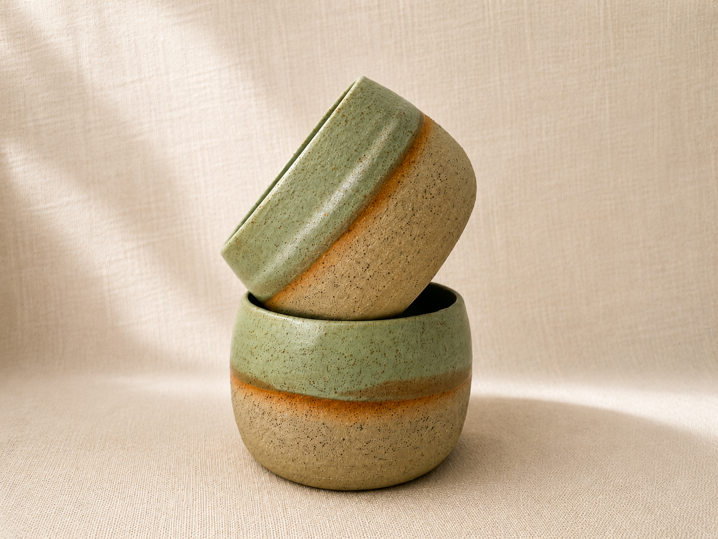 Mini Hug Mug in Matte Soft Green/Blue 
